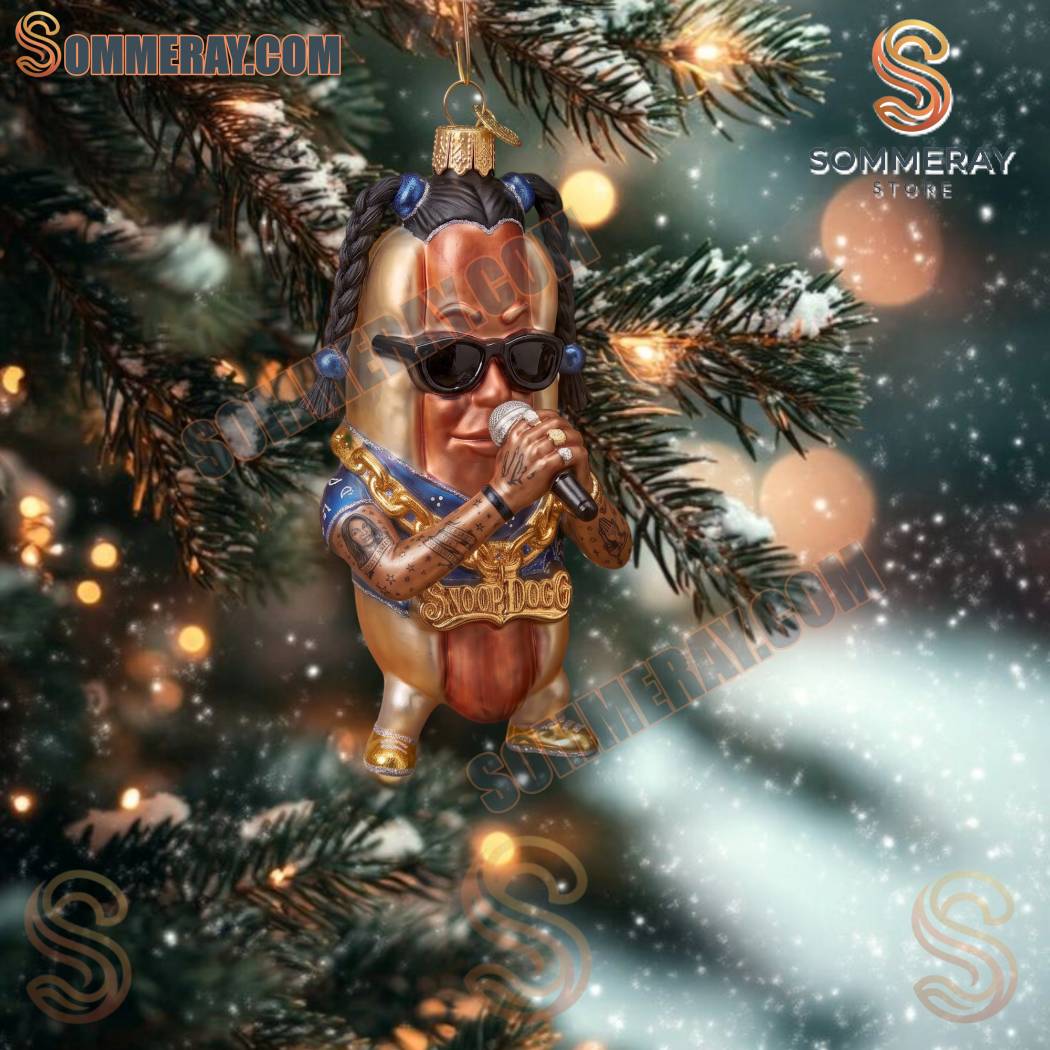 Snoop Dogg Hot Dog Taco Funny Ornament