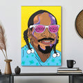 Snoop Dogg Vector Colorful Hip hop 90s Poster Canvas