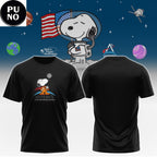 Snoopy Johnson Space Center Mission to the Moon 2026 Hoodie T-Shirt