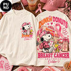 Snoopy x Dunkin’ Donuts 2026 Pink Ribbon Breast Cancer Awareness T-Shirt