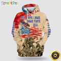 Some Gave All 4th Of July All Over Print 3D Hoodie For Military Personnel