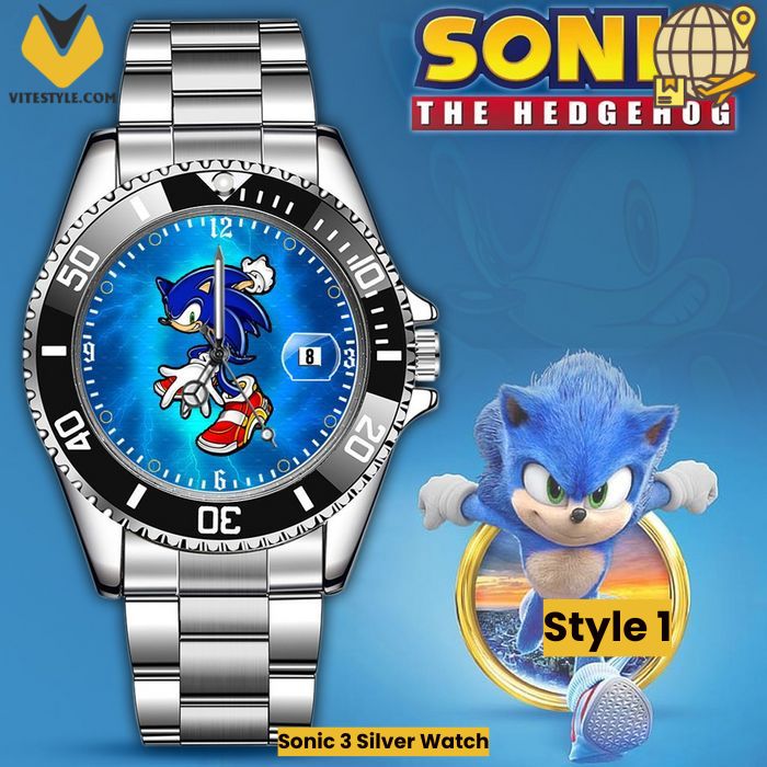 Sonic 3 Silver Watch