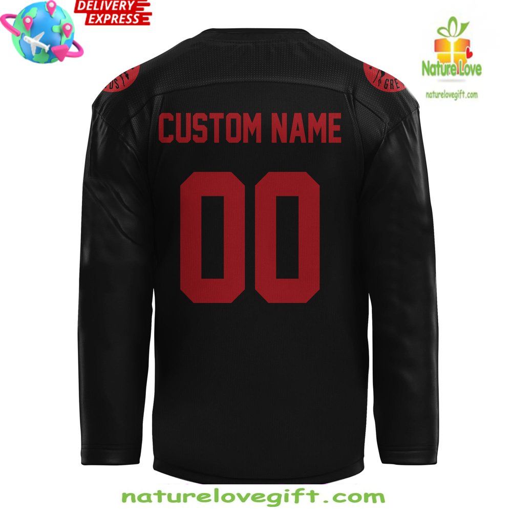 Greyhounds Back In Black Hockey Jersey Soo Special Edition