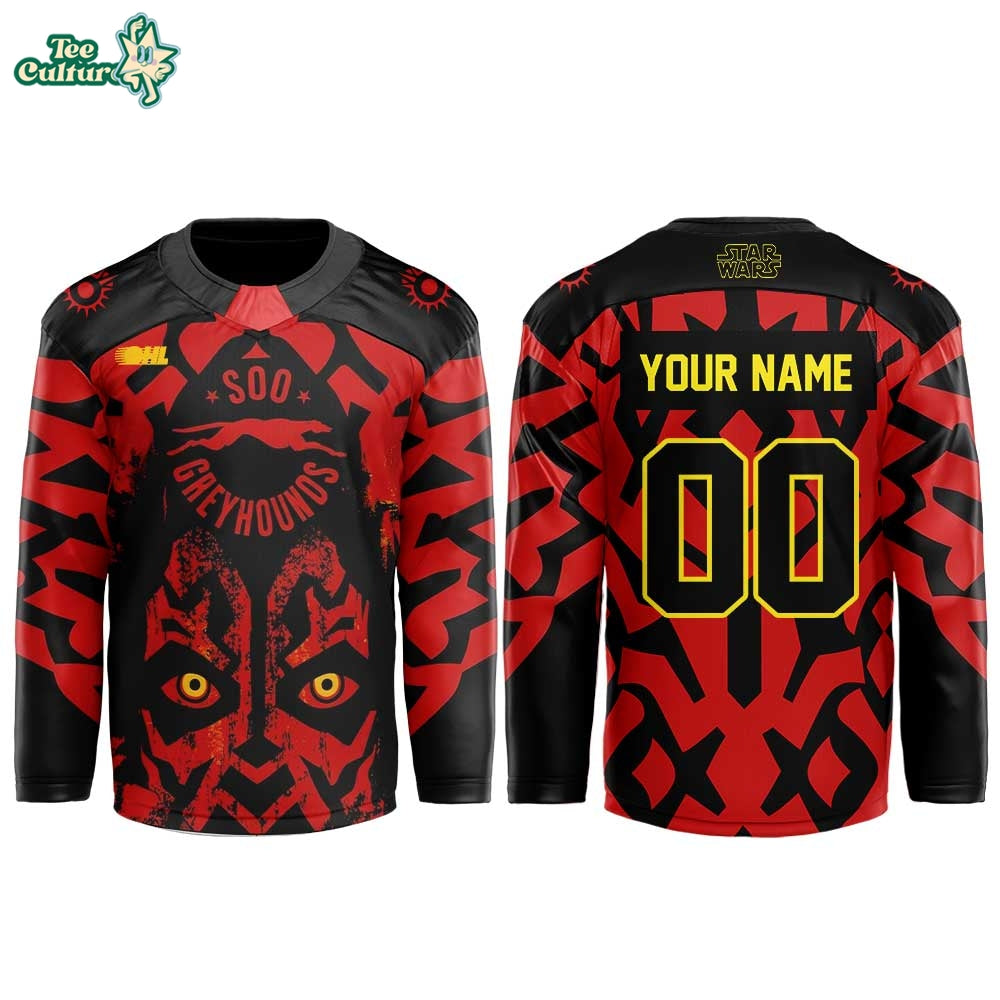 Soo Greyhounds Star Wars Night 2026 Custom Hockey Jersey with Name and Number