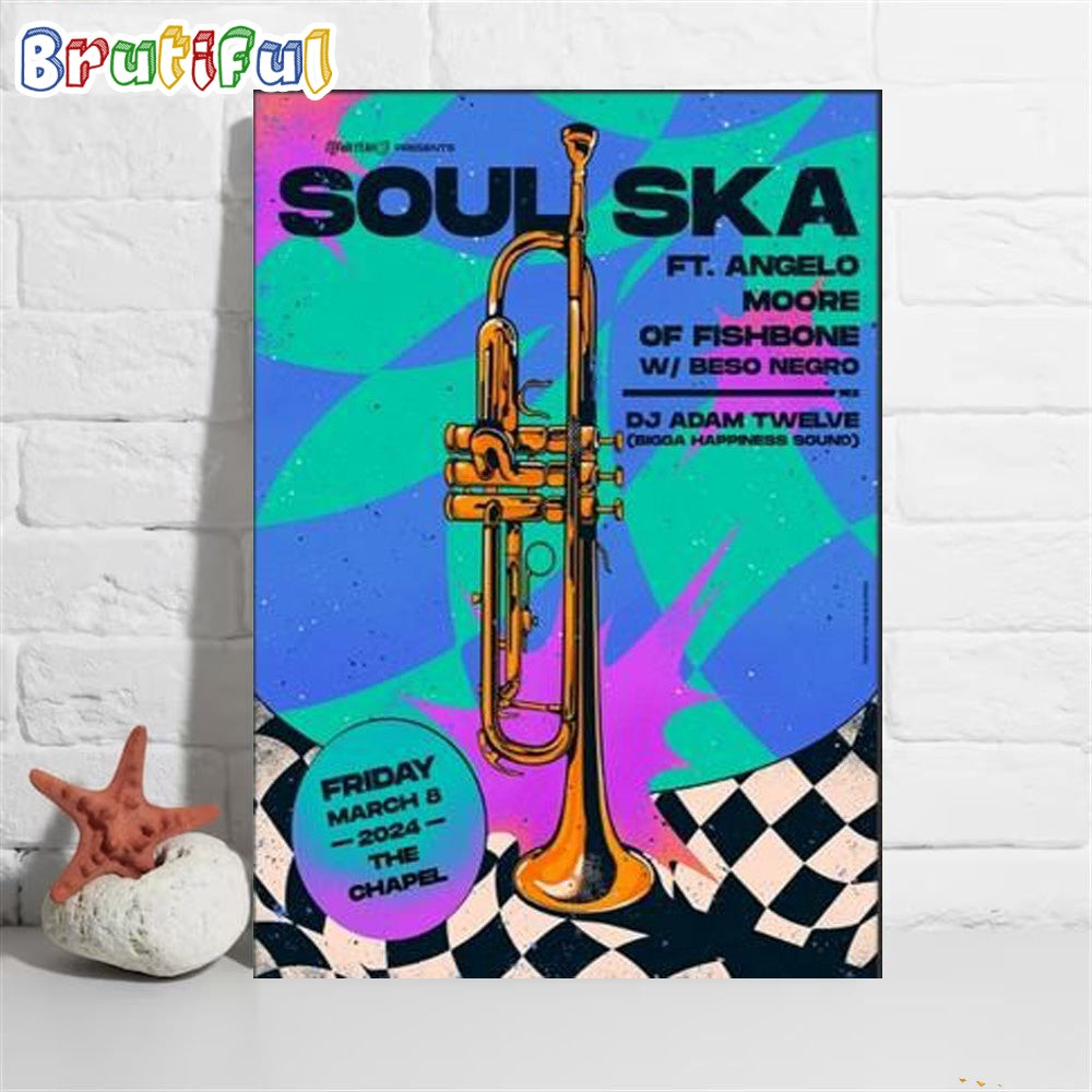 Soul Ska The Chapel San Francisco Ca 2024 Poster Canvas