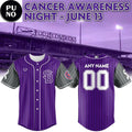 South Bend Cubs x Cancer Awareness Night 2026 Personalized Baseball Jersey