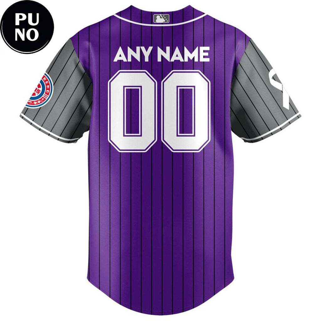 South Bend Cubs x Cancer Awareness Night 2026 Personalized Baseball Jersey