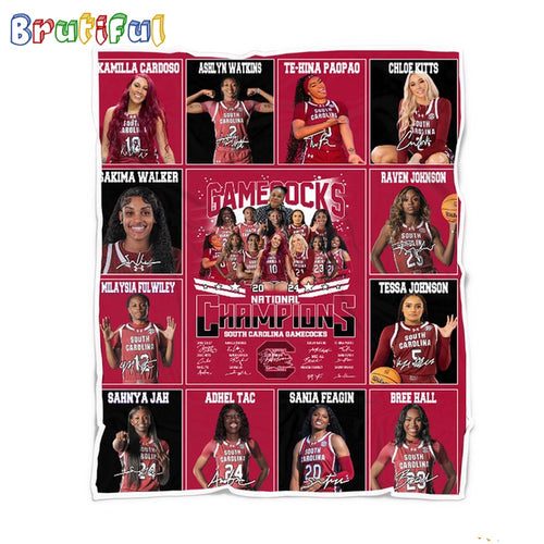 South Carolina Gamecocks 2024 NCAA Women’s Basketball National Champions Blanket