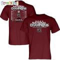 South Carolina Gamecocks 2024 NCAA Women’s Basketball National Champions Bracket Red Shirt