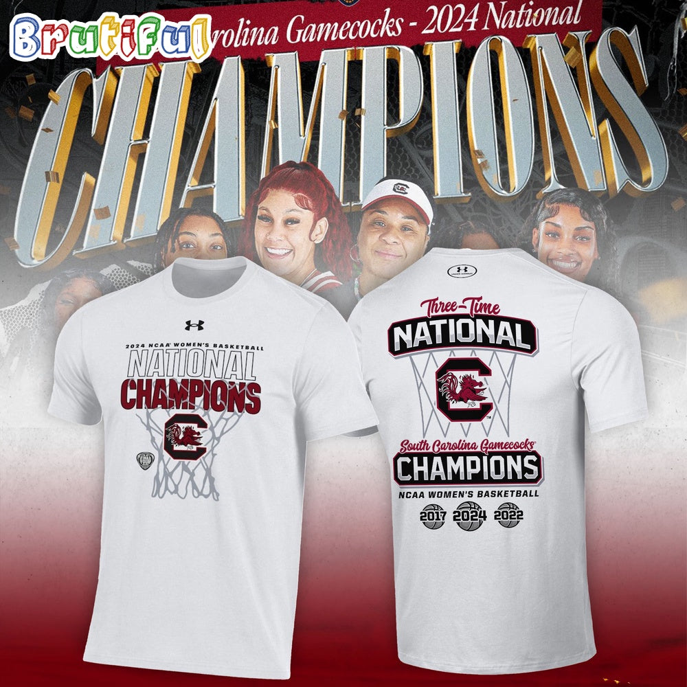 South Carolina Gamecocks 2024 NCAA Women’s Basketball National Champions Locker Room Shirts