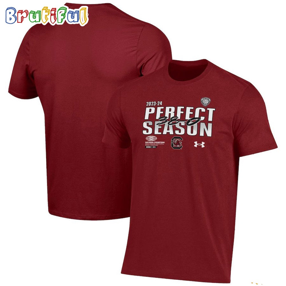 South Carolina Gamecocks 2024 NCAA Women’s Basketball National Champions Perfect Season T Shirt