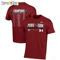 South Carolina Gamecocks 2024 NCAA Women’s Basketball National Champions Perfection Schedule T Shirt