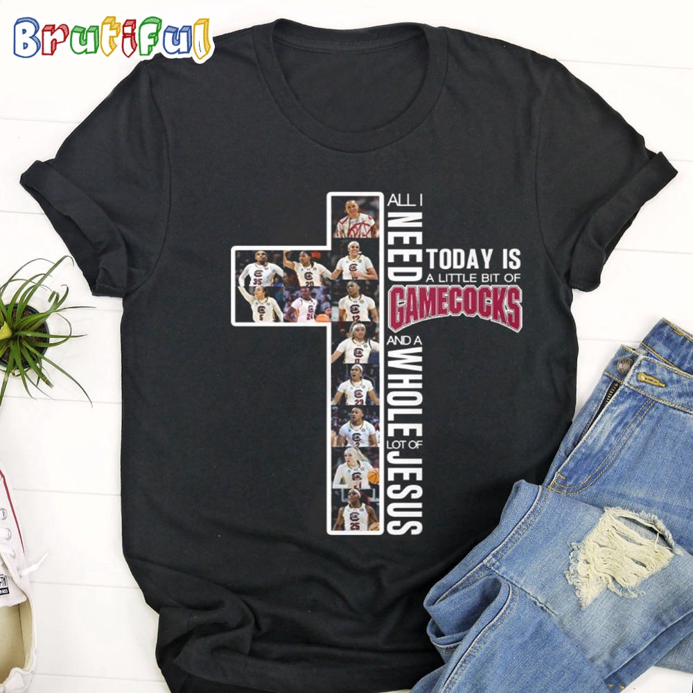 South Carolina Gamecocks 2024 Ncaa Men’s Basketball T Shirt, All I Need Today Is A Little Bit Of Purdue And A Whole Lot Of Jesus Shirt