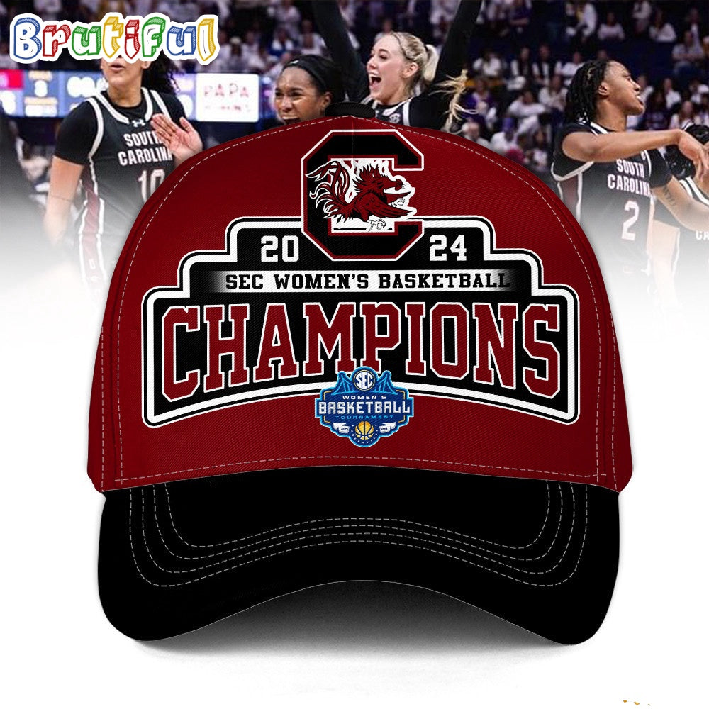 South Carolina Gamecocks 2024 SEC Women’s Basketball Champions Cap