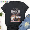 South Carolina Gamecocks God First Family Second Then Gamecocks Basketball T Shirt