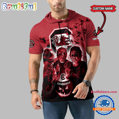 South Carolina Gamecocks Horror Characters Essential Halloween Sleeveless Hoodie