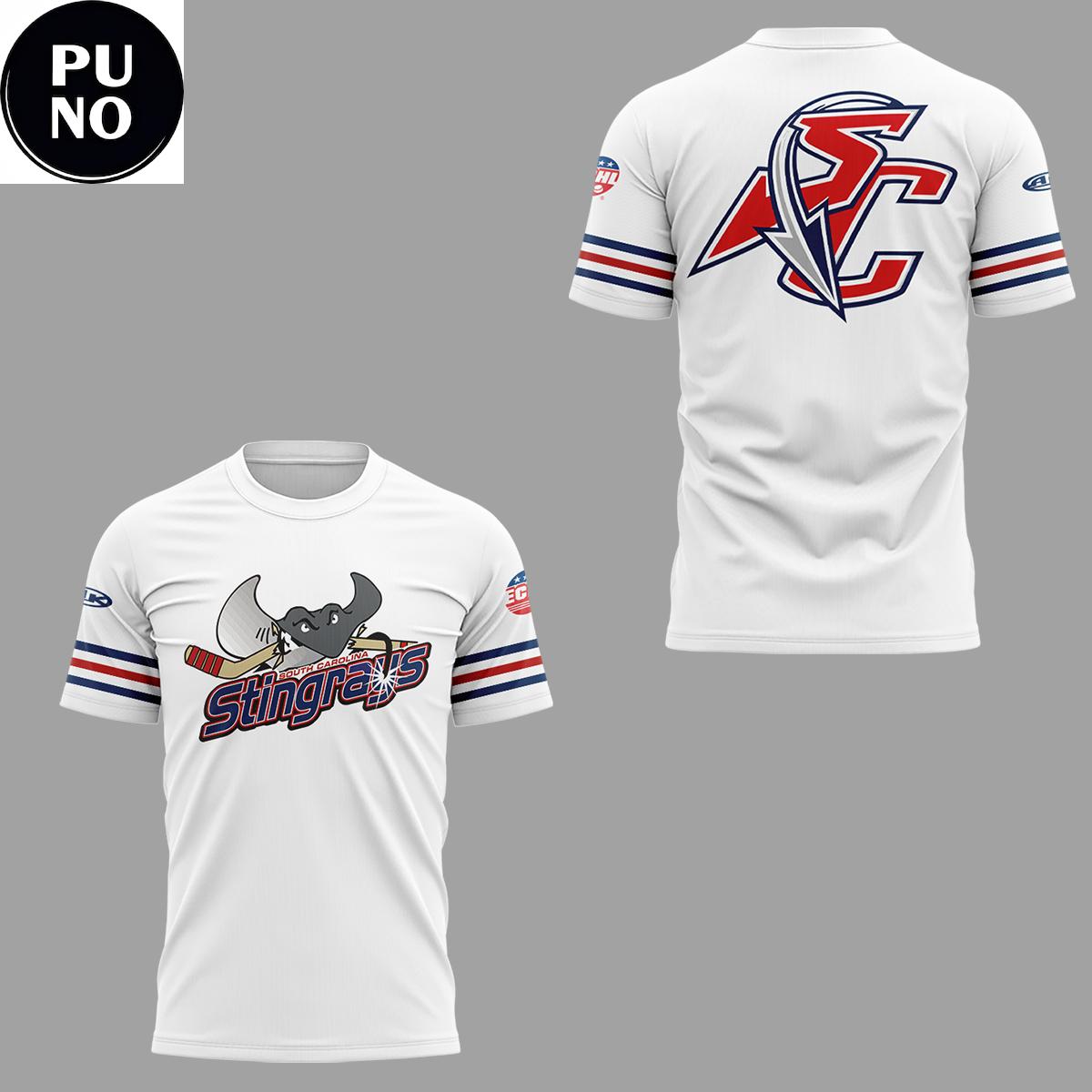 South Carolina Stingrays 2026 Throw back Retro Night Hoodie T-Shirt