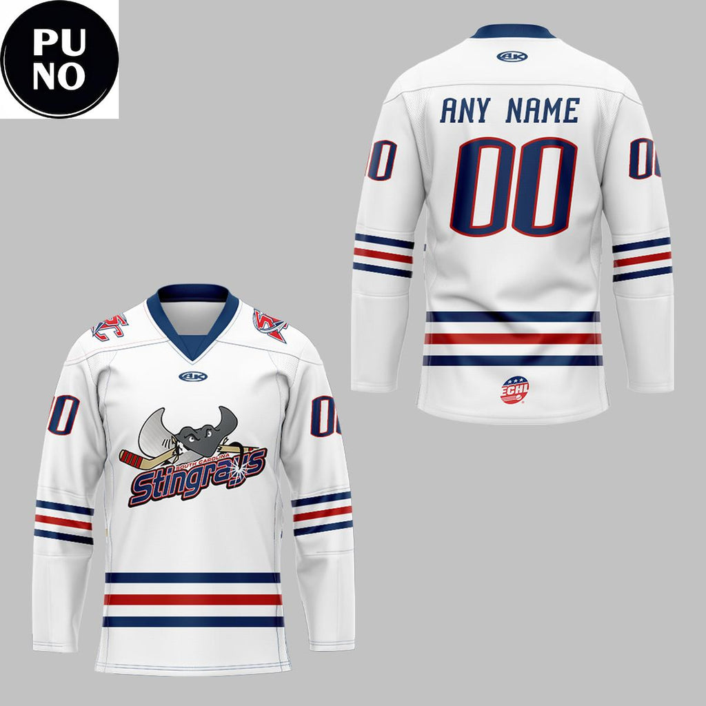 South Carolina Stingrays 2026 Throw back Retro Night Personalized Hockey Jersey