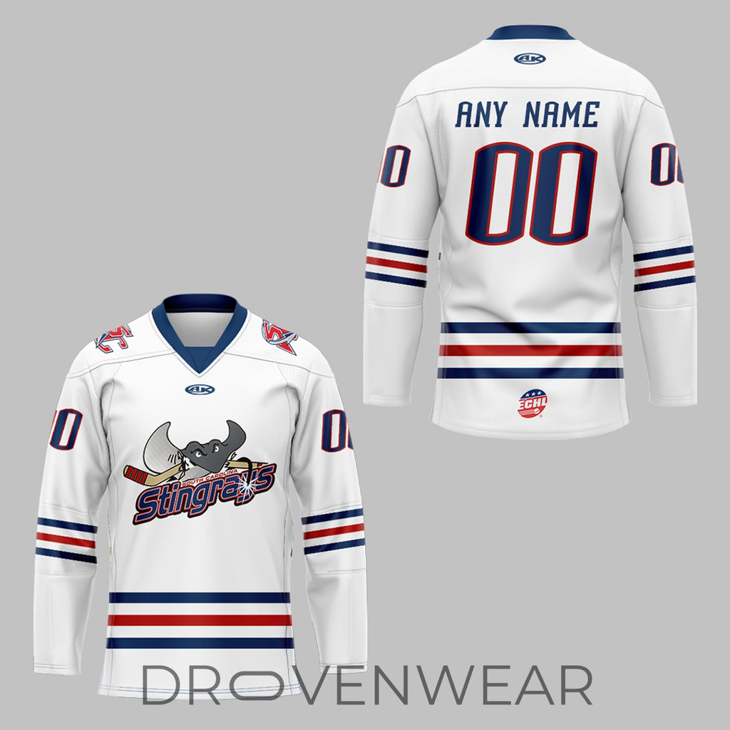 South Carolina Stingrays Rock The Retro 2001 Throw back Custom Hockey Jersey 2026