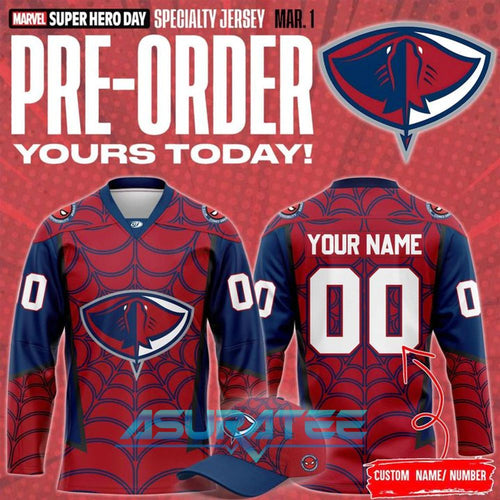 South Carolina Stingrays x Marvel Super Hero Day 2026 Hockey Jersey