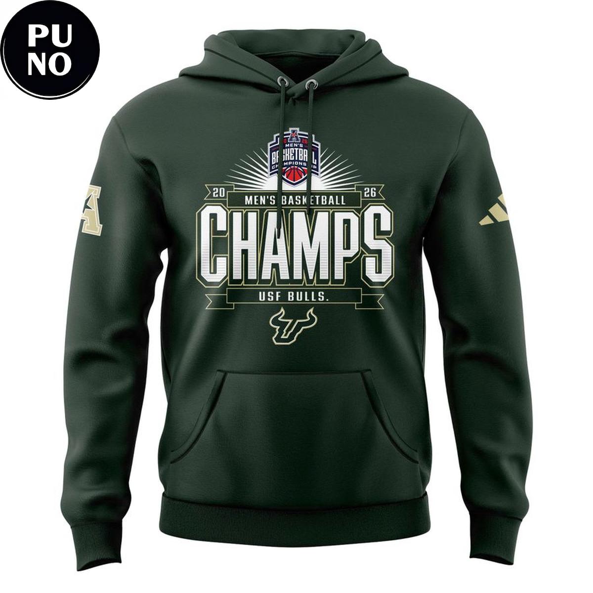 South Florida Bulls 2026 American Conference Men’s Basketball Tournament Champions Hoodie T-Shirt