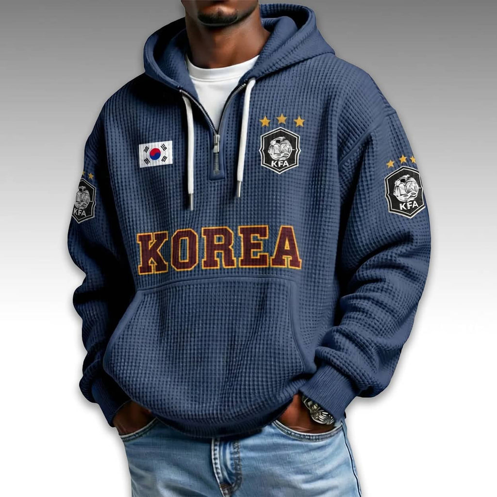 South Korea World Cup 2026 Waffle Quarter Zip Hoodie