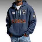 South Korea World Cup 2026 Waffle Quarter Zip Hoodie