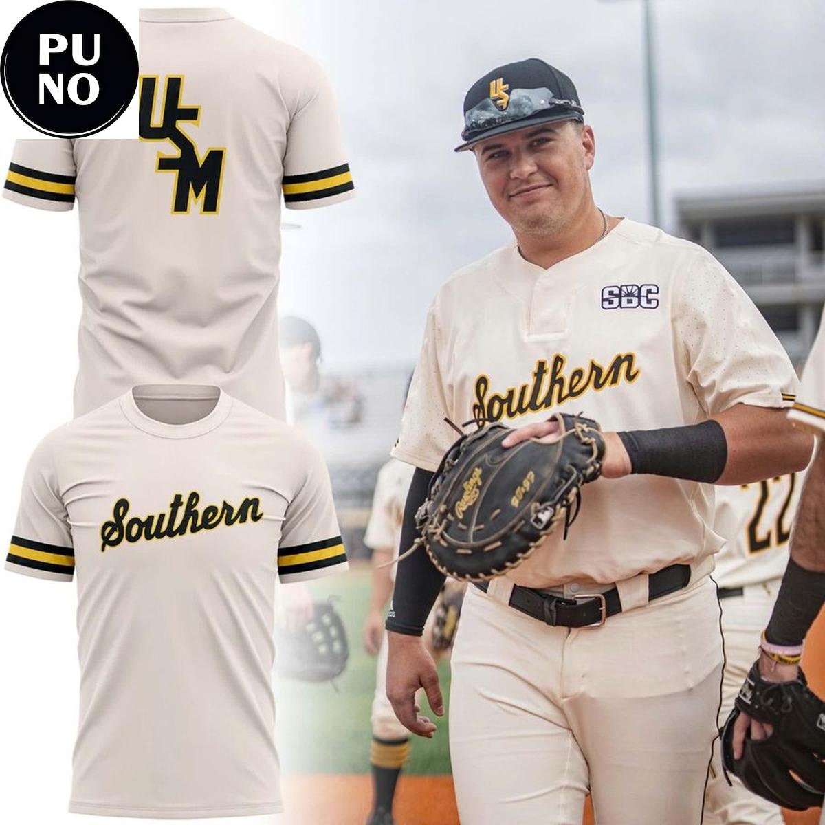 Southern Miss Golden Eagles Baseball Throwback Uniform 2026 Hoodie T-Shirt