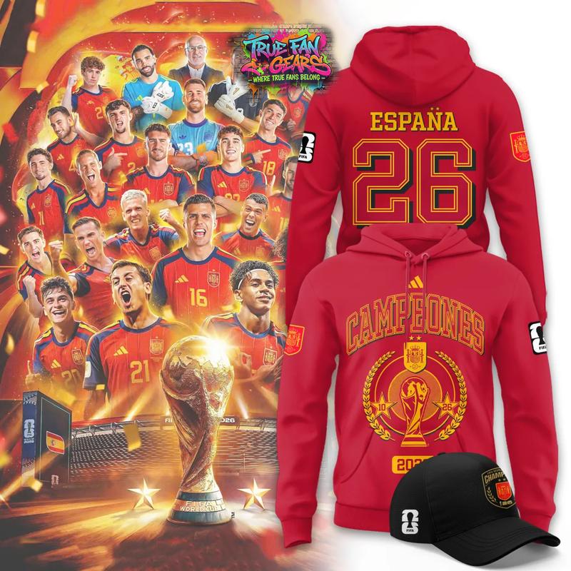 Spain Champions World Cup 2026 Limited Edition Hoodie