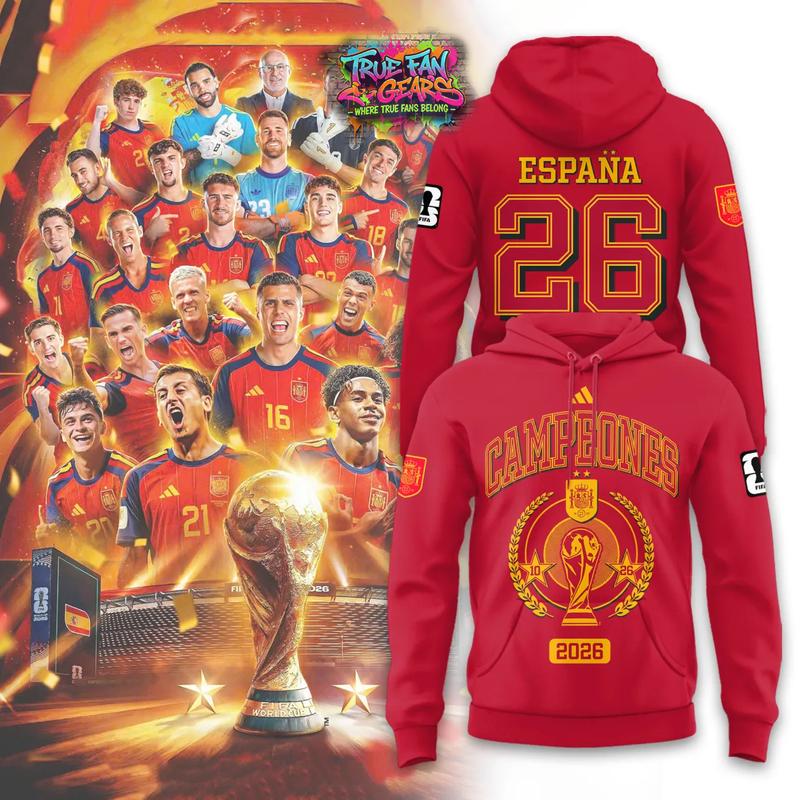 Spain Champions World Cup 2026 Limited Edition Hoodie