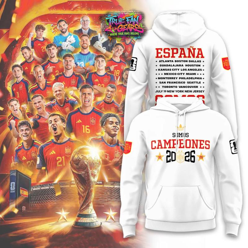 Spain Champions World Cup 2026 Limited Edition Hoodie