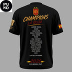 Spain National Soccer FIFA World Cup 2026 Champions La Roja T-Shirt