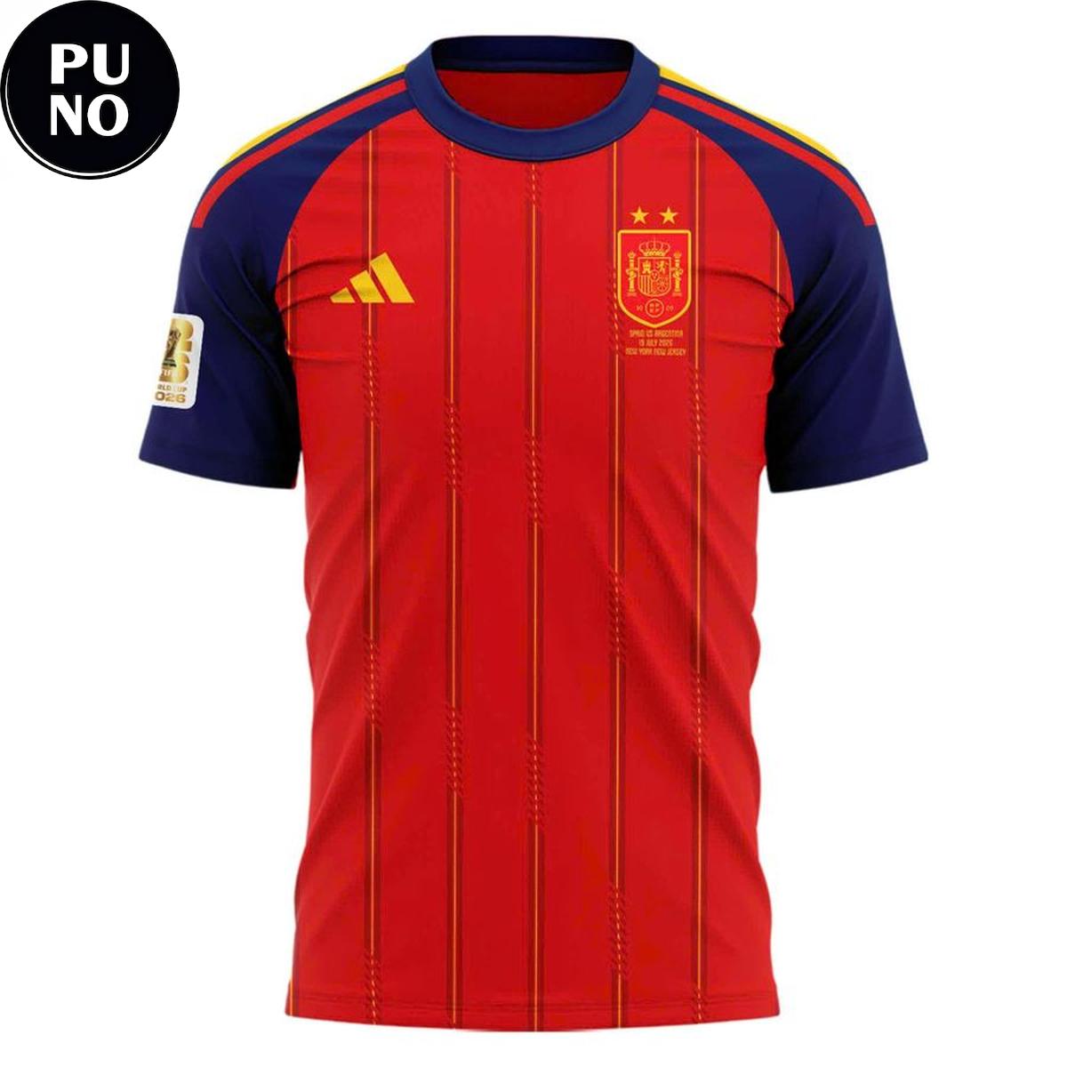 Spain National Soccer FIFA World Cup 2026 Champions T-Shirt