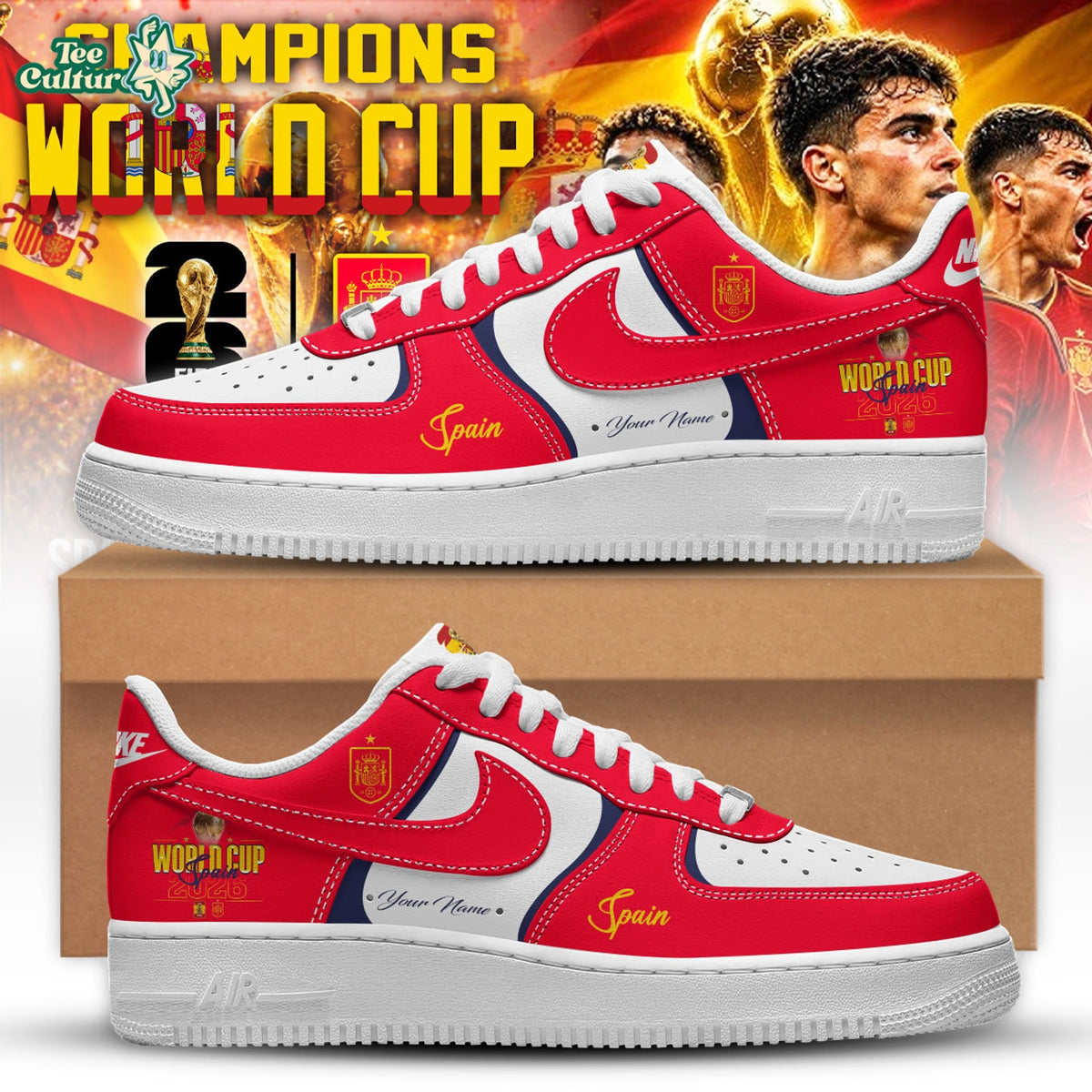 Spain Special World Cup Champions 2026 Limited Edition Shoes
