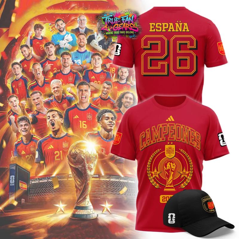 Spain World Cup Champions 2026 Special New Tee Shirt