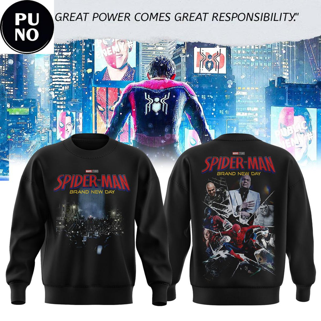 SpiderMan Brand New Day Movie 2026 Hoodie Shirt