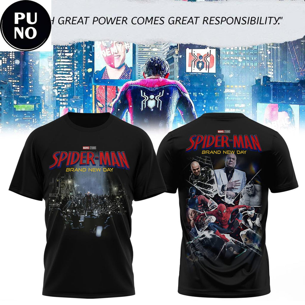 SpiderMan Brand New Day Movie 2026 Hoodie Shirt