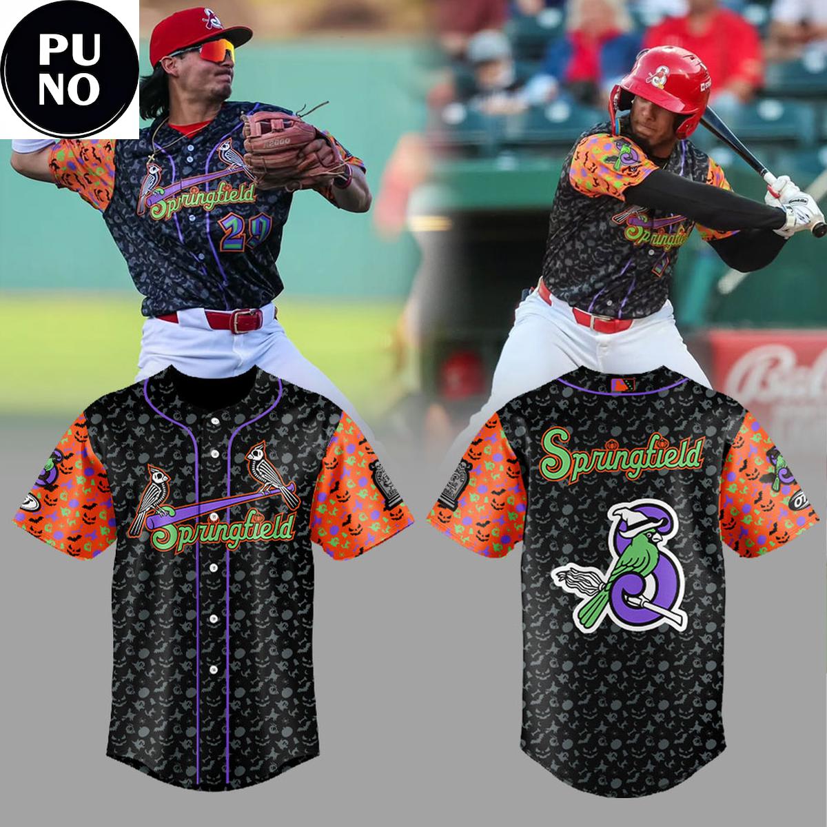 Springfield Cardinals Halloween Night 2026 Baseball Jersey
