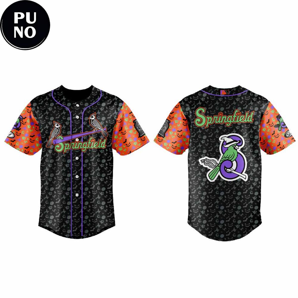 Springfield Cardinals Halloween Night 2026 Baseball Jersey