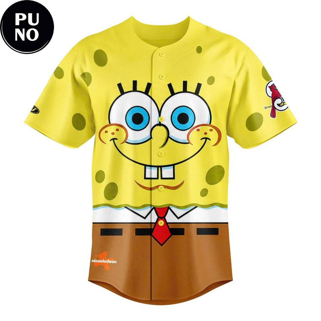 Springfield Cardinals x SpongeBob SquarePants Night 2026 Personalized Baseball Jersey