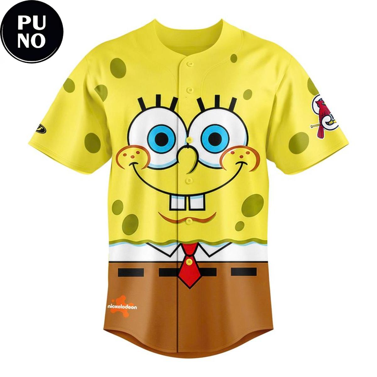 Springfield Cardinals x SpongeBob SquarePants Night 2026 Personalized Baseball Jersey