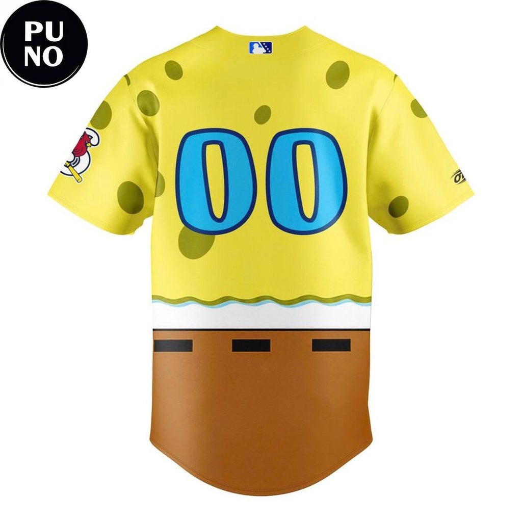 Springfield Cardinals x SpongeBob SquarePants Night 2026 Personalized Baseball Jersey