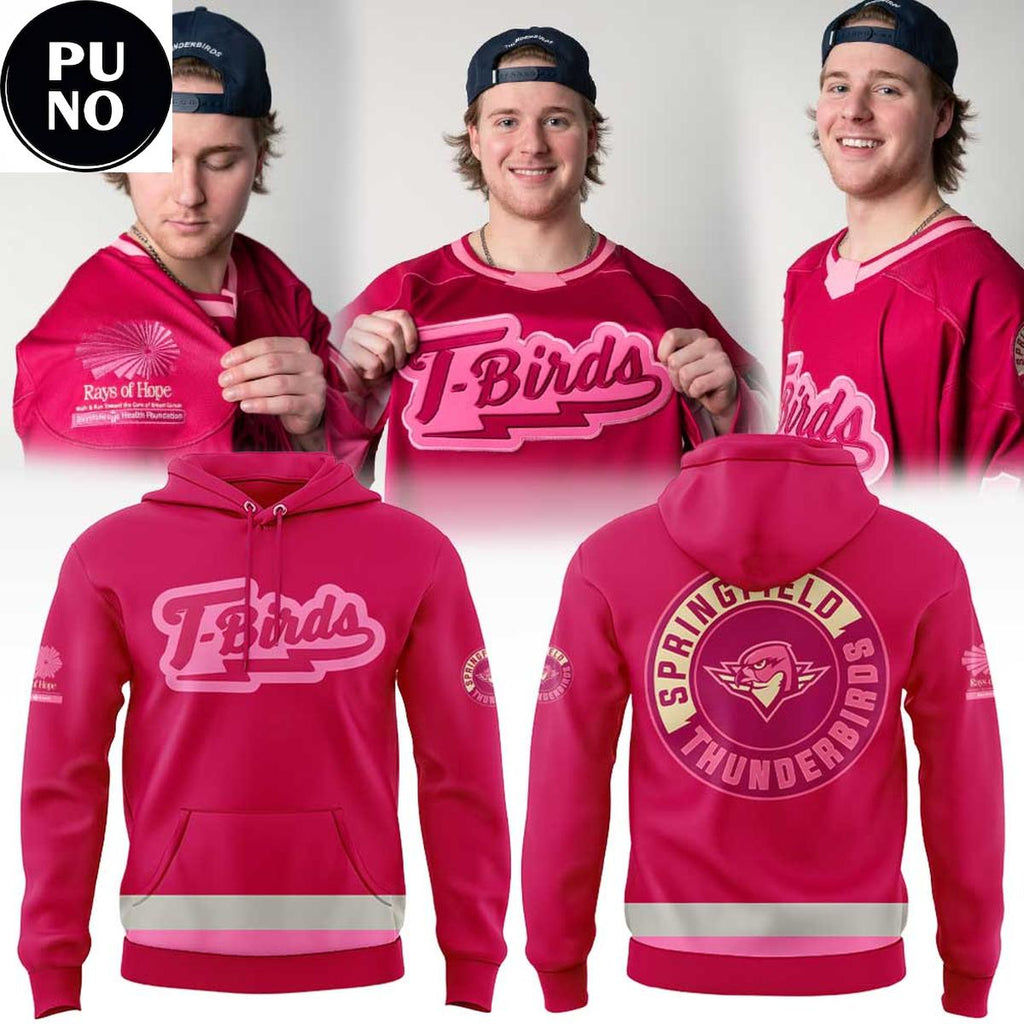 Springfield Thunderbirds Pink in the Rink 2026 Hoodie T-Shirt