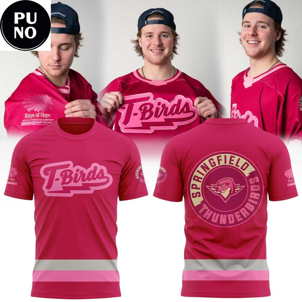 Springfield Thunderbirds Pink in the Rink 2026 Hoodie T-Shirt
