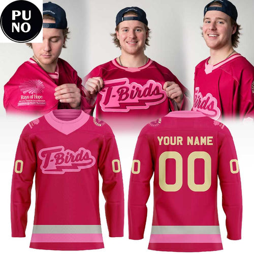 Springfield Thunderbirds Pink in the Rink 2026 Personalized Hockey Jersey