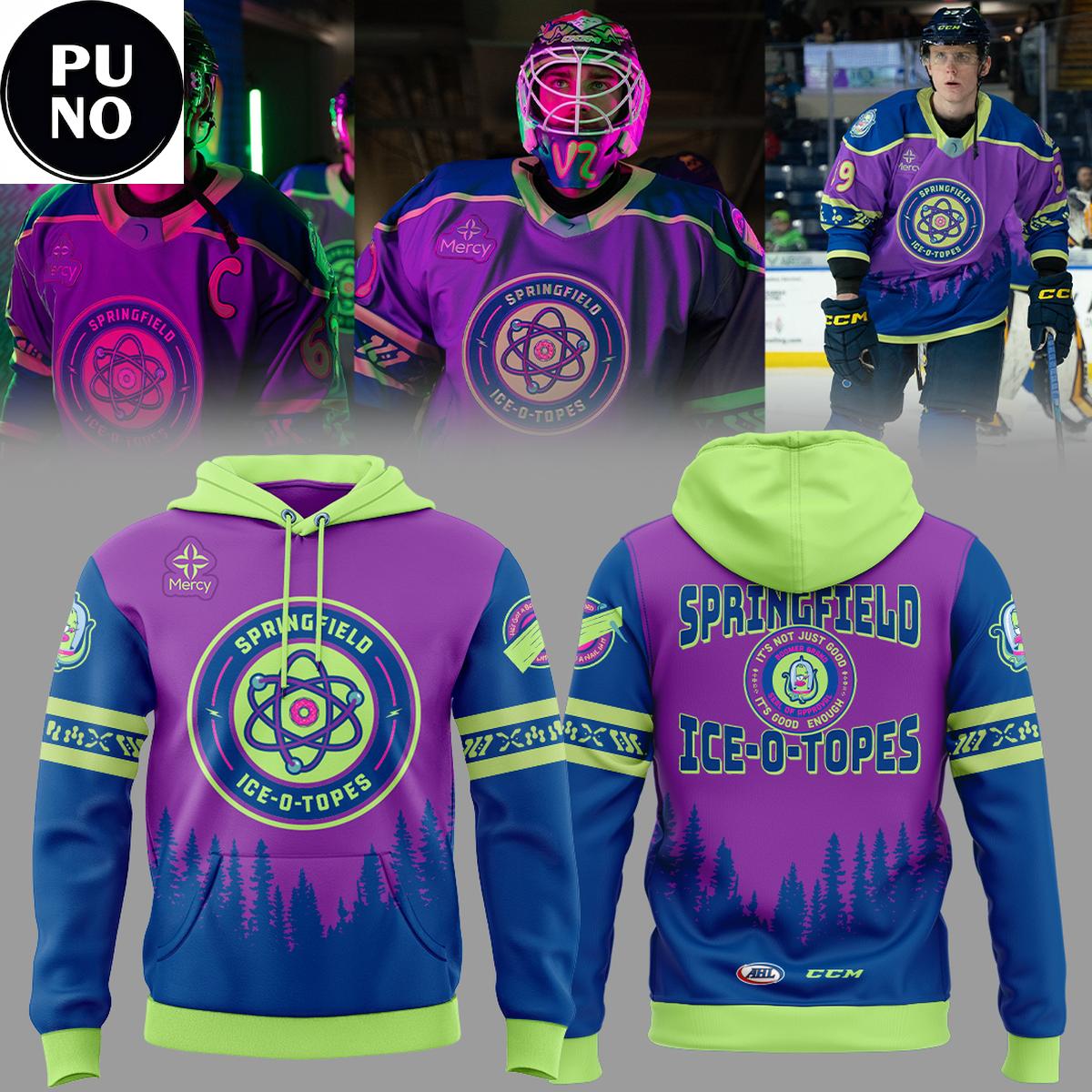 Springfield Thunderbirds x Ice-O-Topes Night 2026 Hoodie Shirts