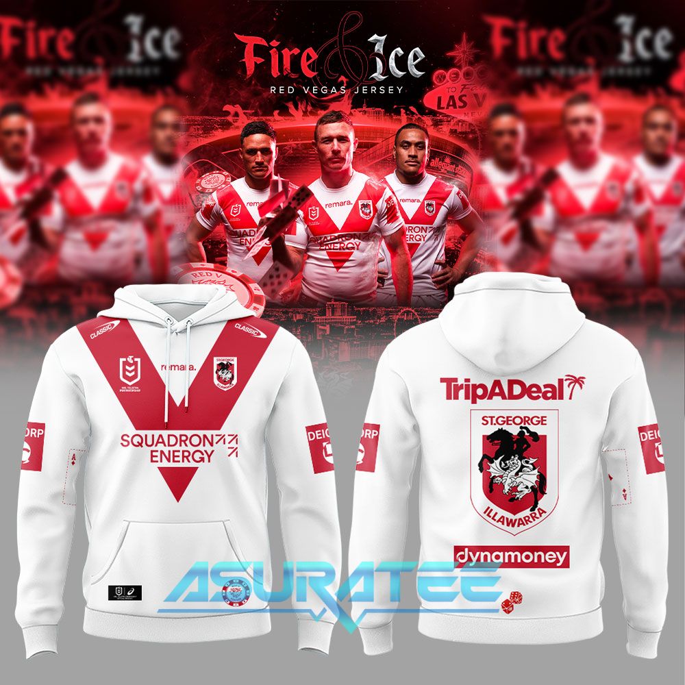 St. George Illawarra Dragons 2026 Dragons Vegas Fire & Ice Special Hoodie Set