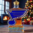 St. Louis Blues Let’s Go Blues Whiskey Bottle