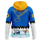 St. Louis Blues ”Peanuts Night ” 2026 Snoopy Special Hoodie, Cap