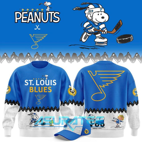 St. Louis Blues ”Peanuts Night” 2026 Snoopy Special Sweatshirt